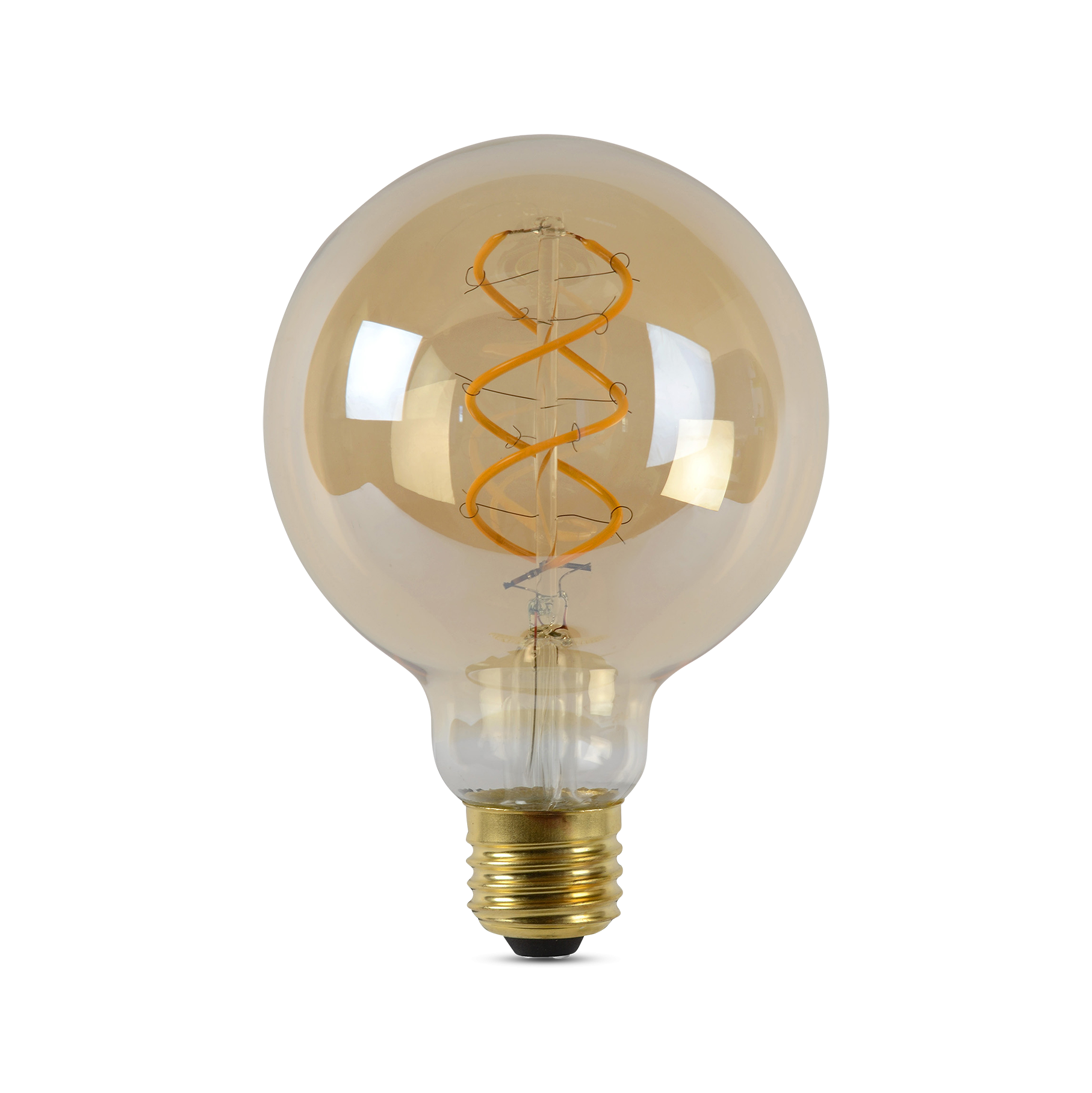 LED-Lamp Globe ?9,5-E27-5W-Amber