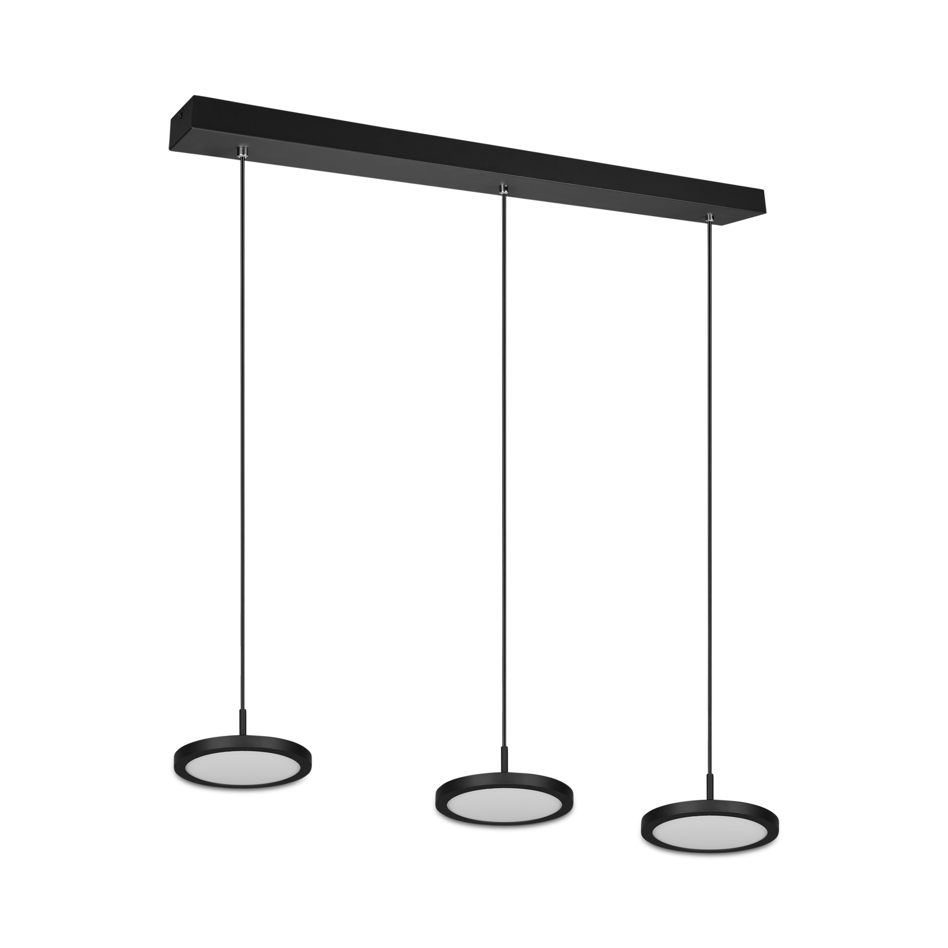 Laatste Haalbaar Verbaasd Hanglamp TRAY 3Del. Met. Mat Zwart | Y11300072448 | Ygo