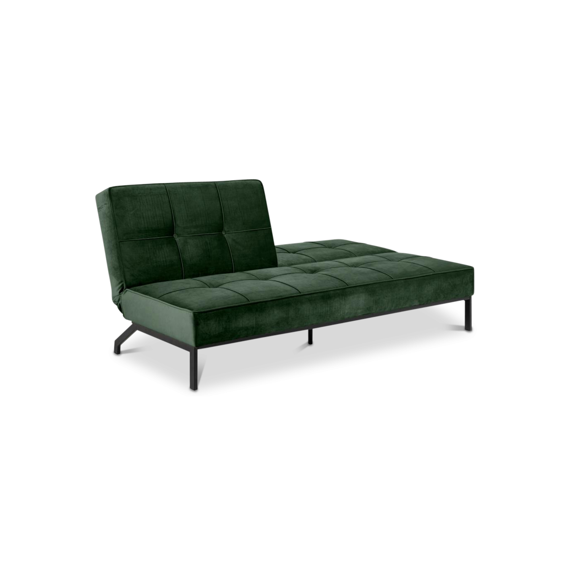 Sofabed ISTERIA VIC fabric forest green 68AC